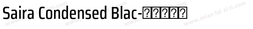 Saira Condensed Blac字体转换